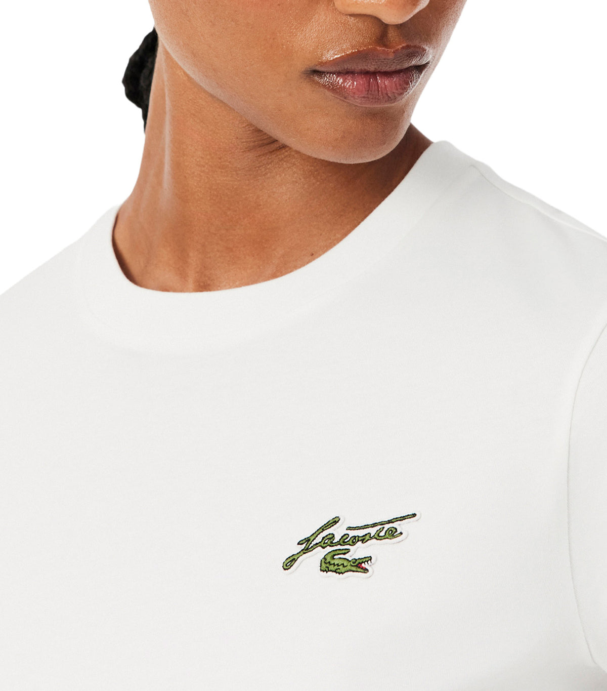 Regular Fit Cotton Badge T-Shirt Flour