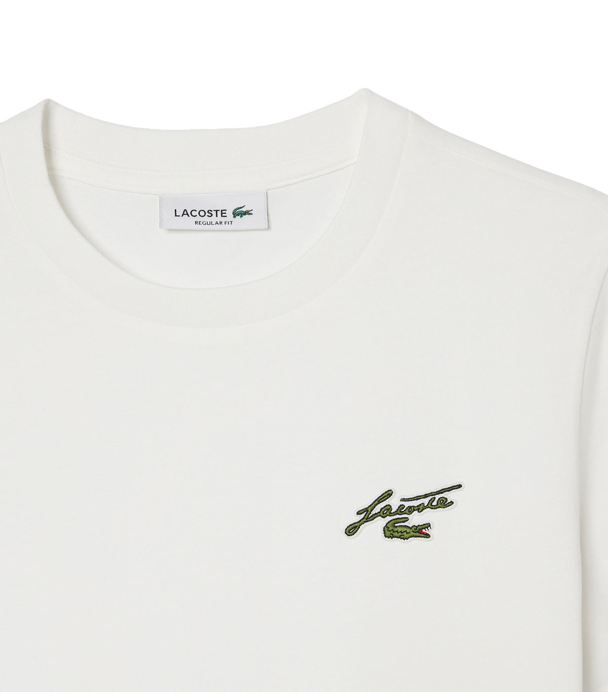 Regular Fit Cotton Badge T-Shirt Flour