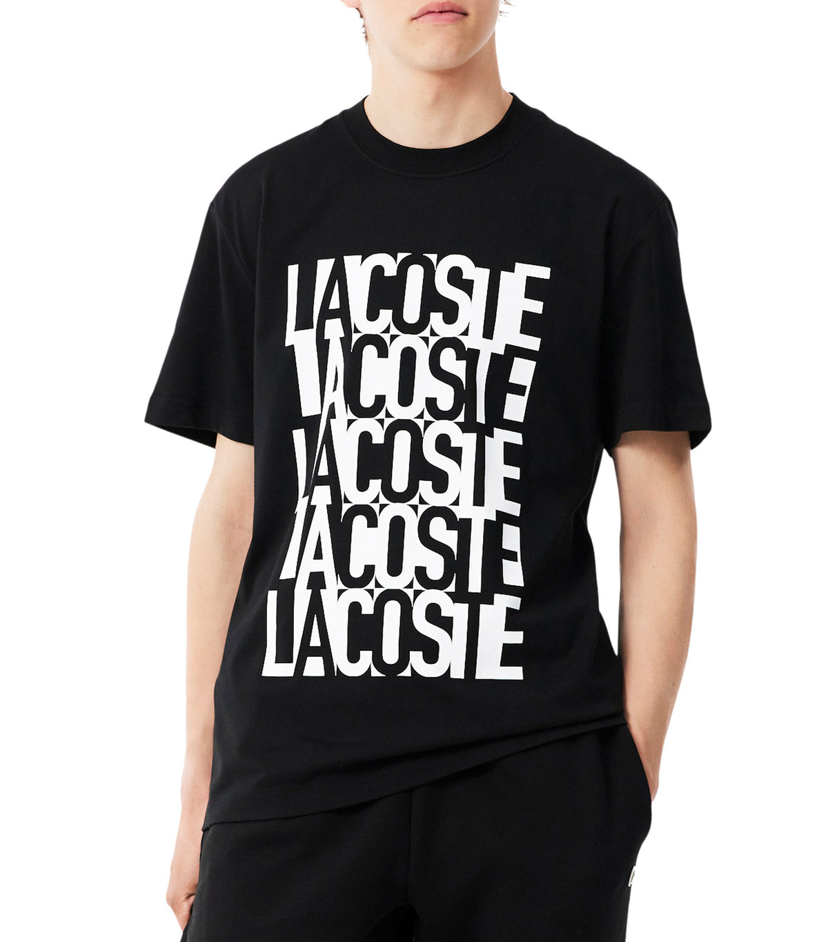 Printed Cotton T-Shirt Black