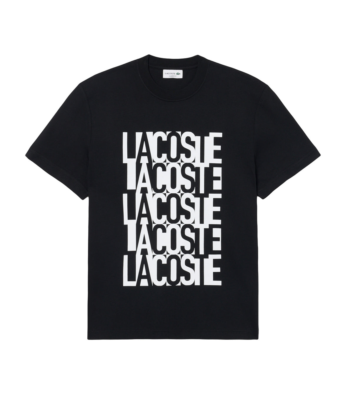 Printed Cotton T-Shirt Black