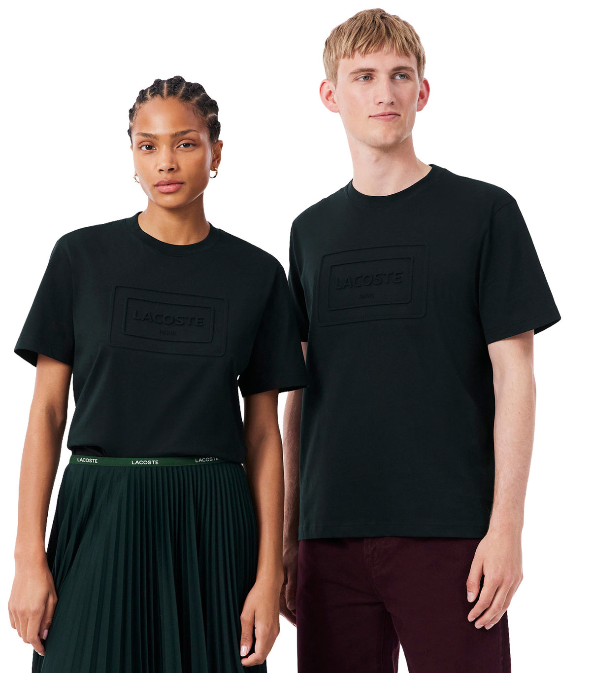 Embroidered Cotton T-Shirt Dark Varech