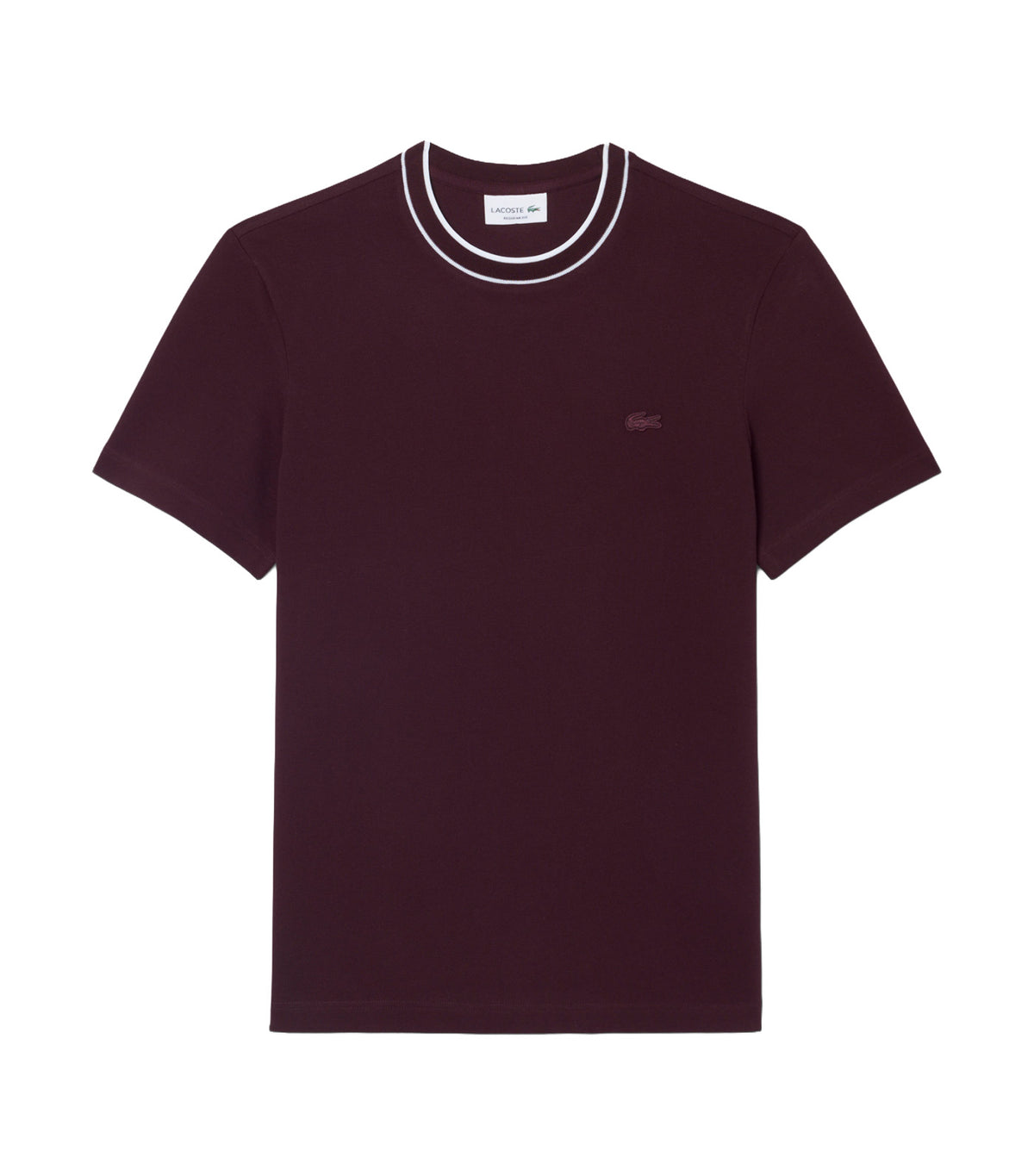 Color Tipping Line Match Pique Stretch T-Shirt Oxalis