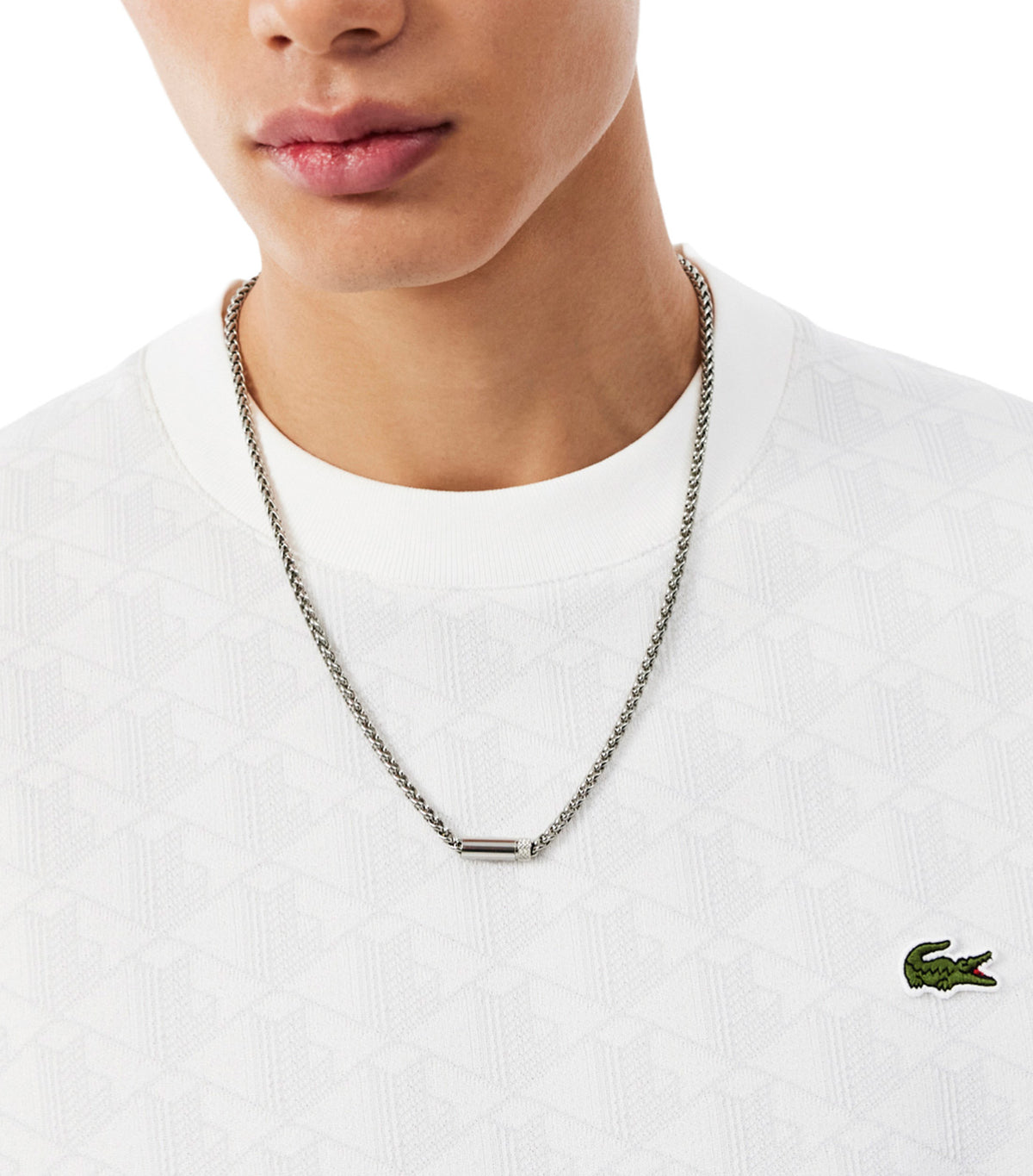 Monogram Jacquard T-Shirt Grey/White