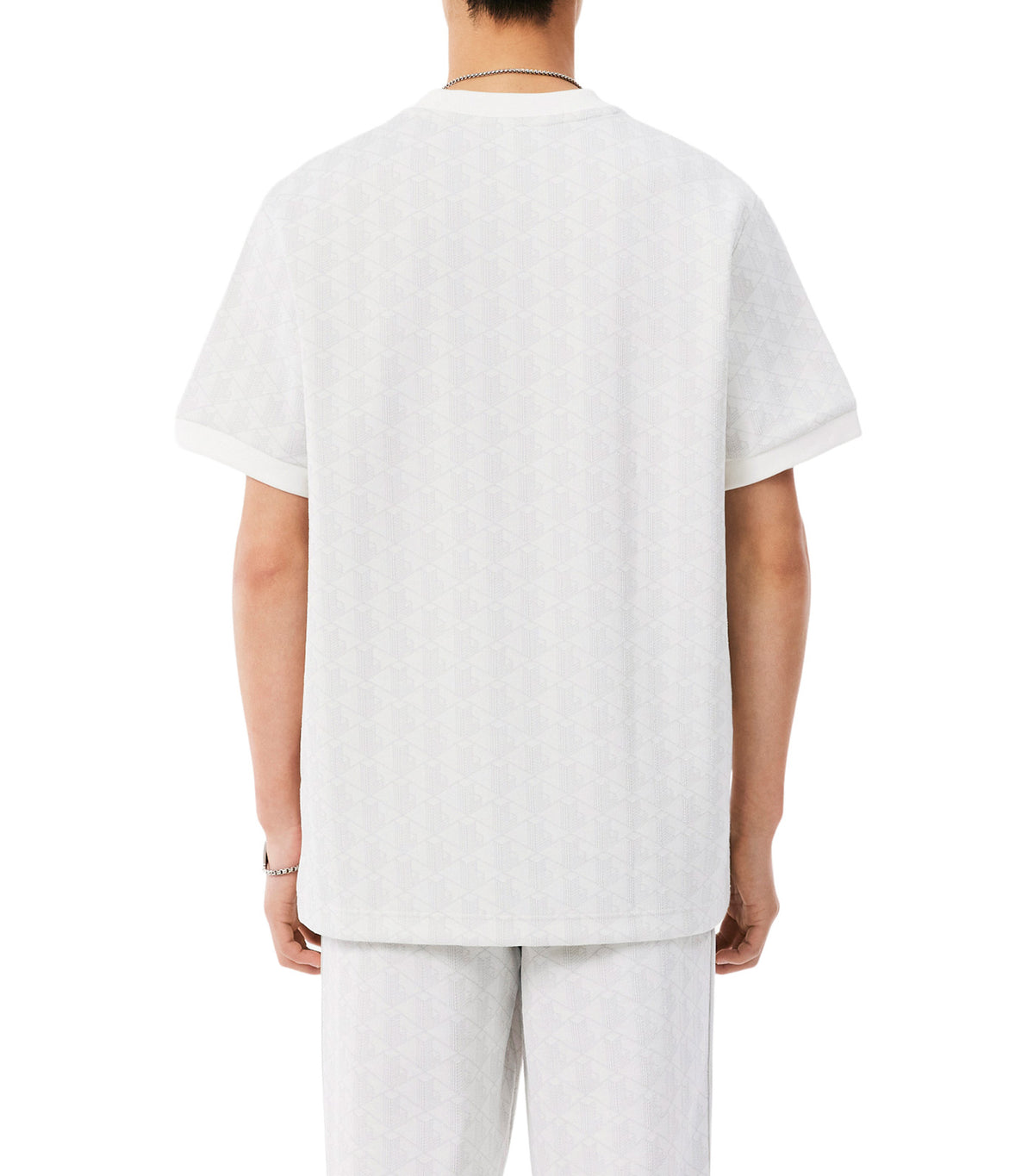 Monogram Jacquard T-Shirt Grey/White