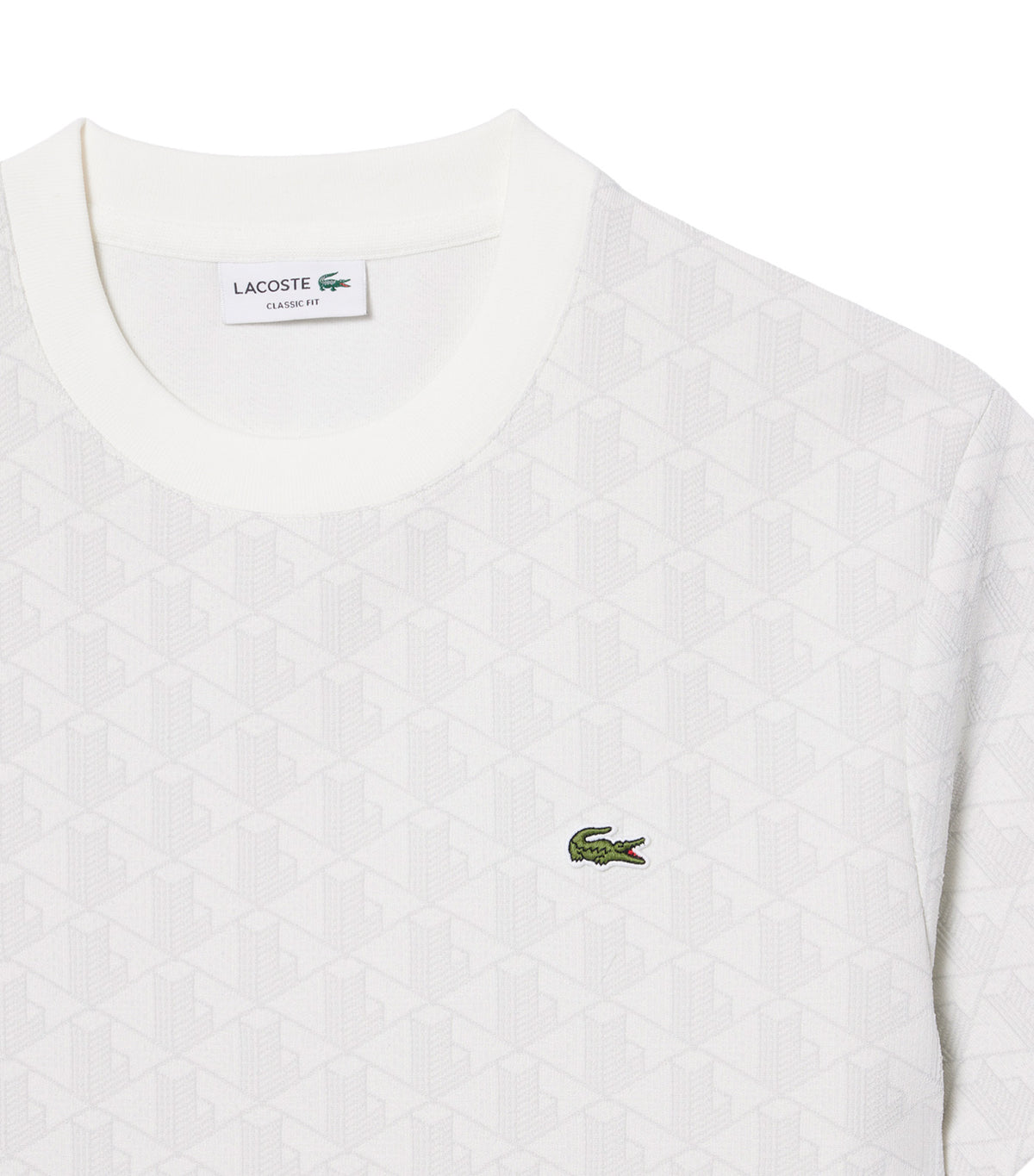 Monogram Jacquard T-Shirt Grey/White