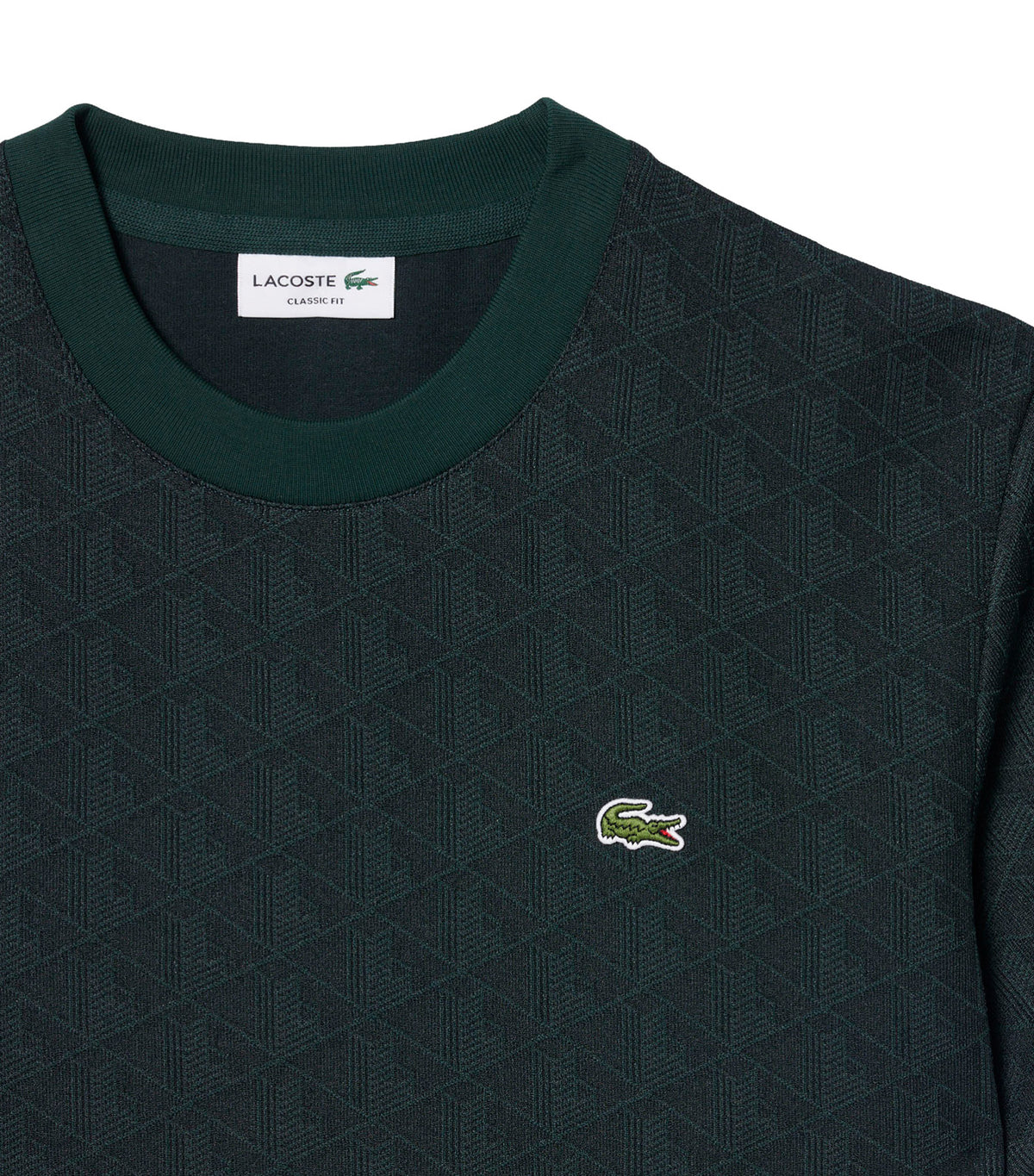Monogram Jacquard T-Shirt Dark Green/Green