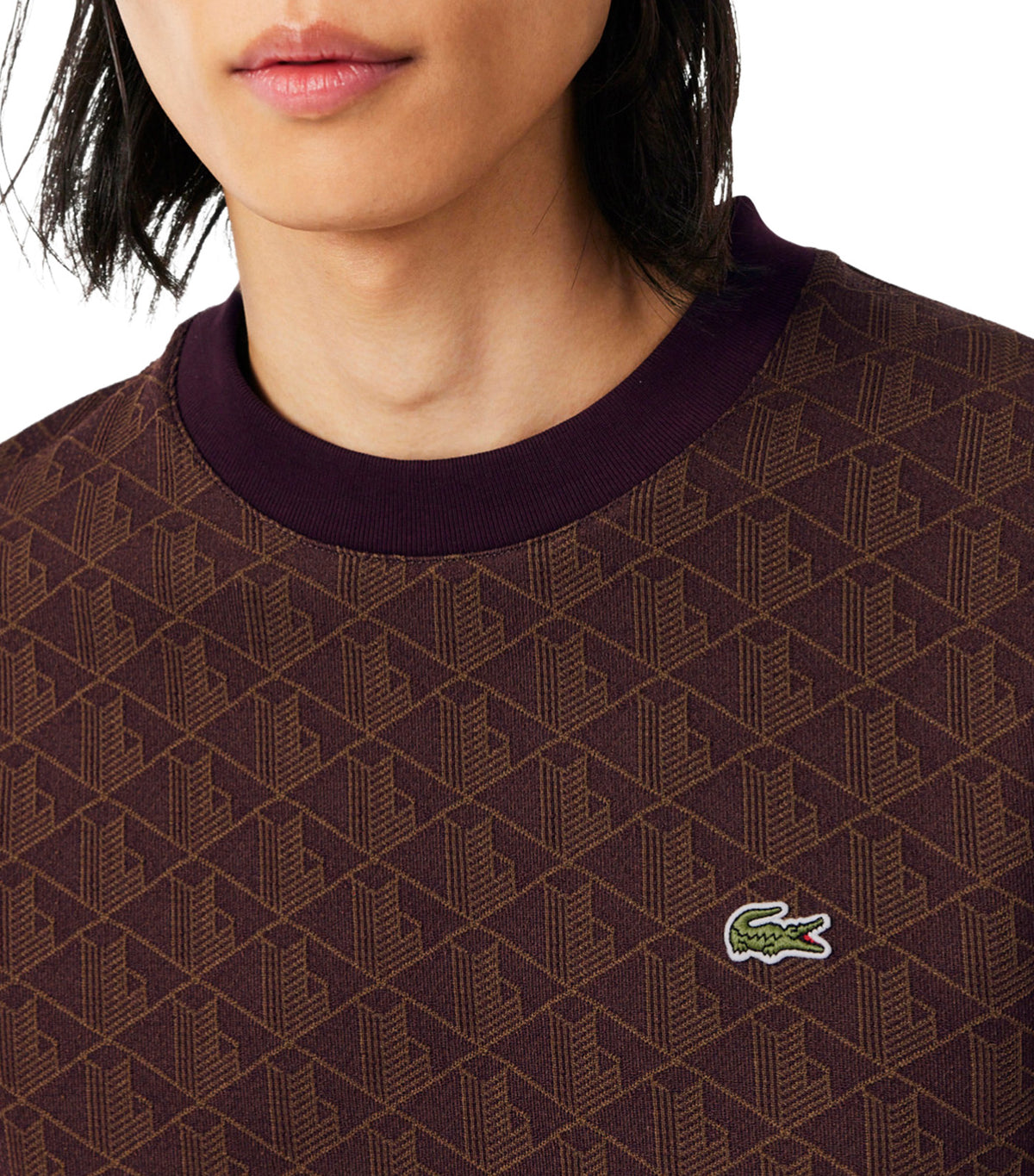 Monogram Jacquard T-Shirt Brown