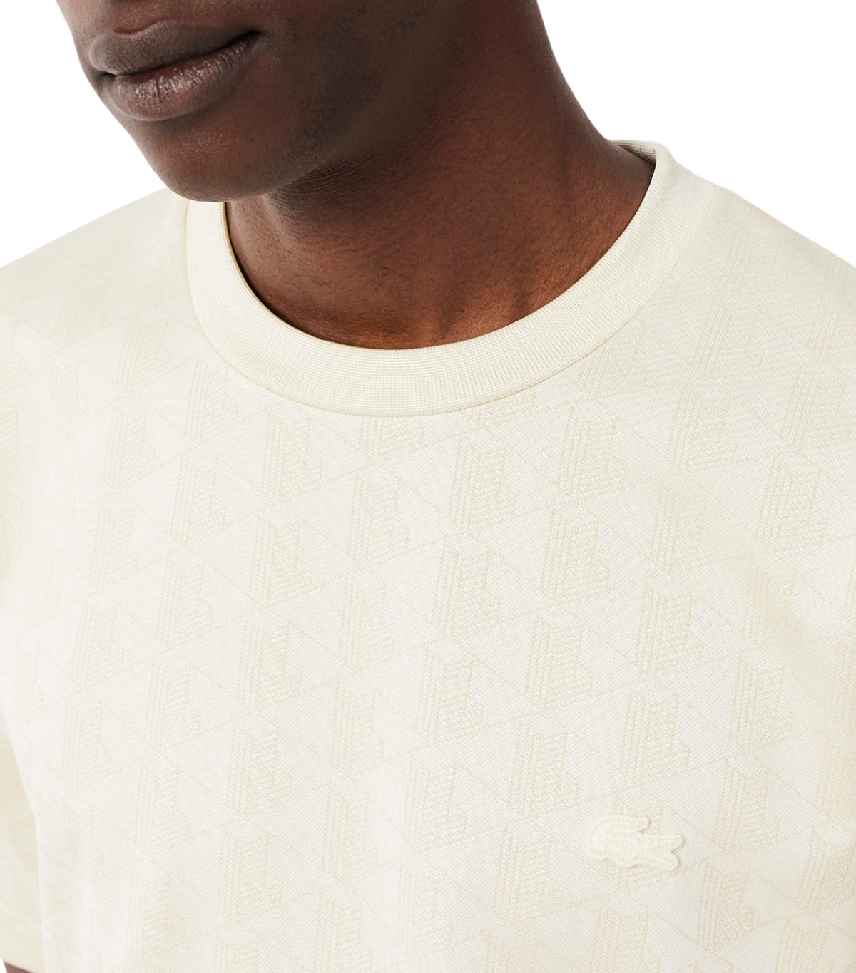 Monogram Jacquard T-Shirt Mother of Pearl