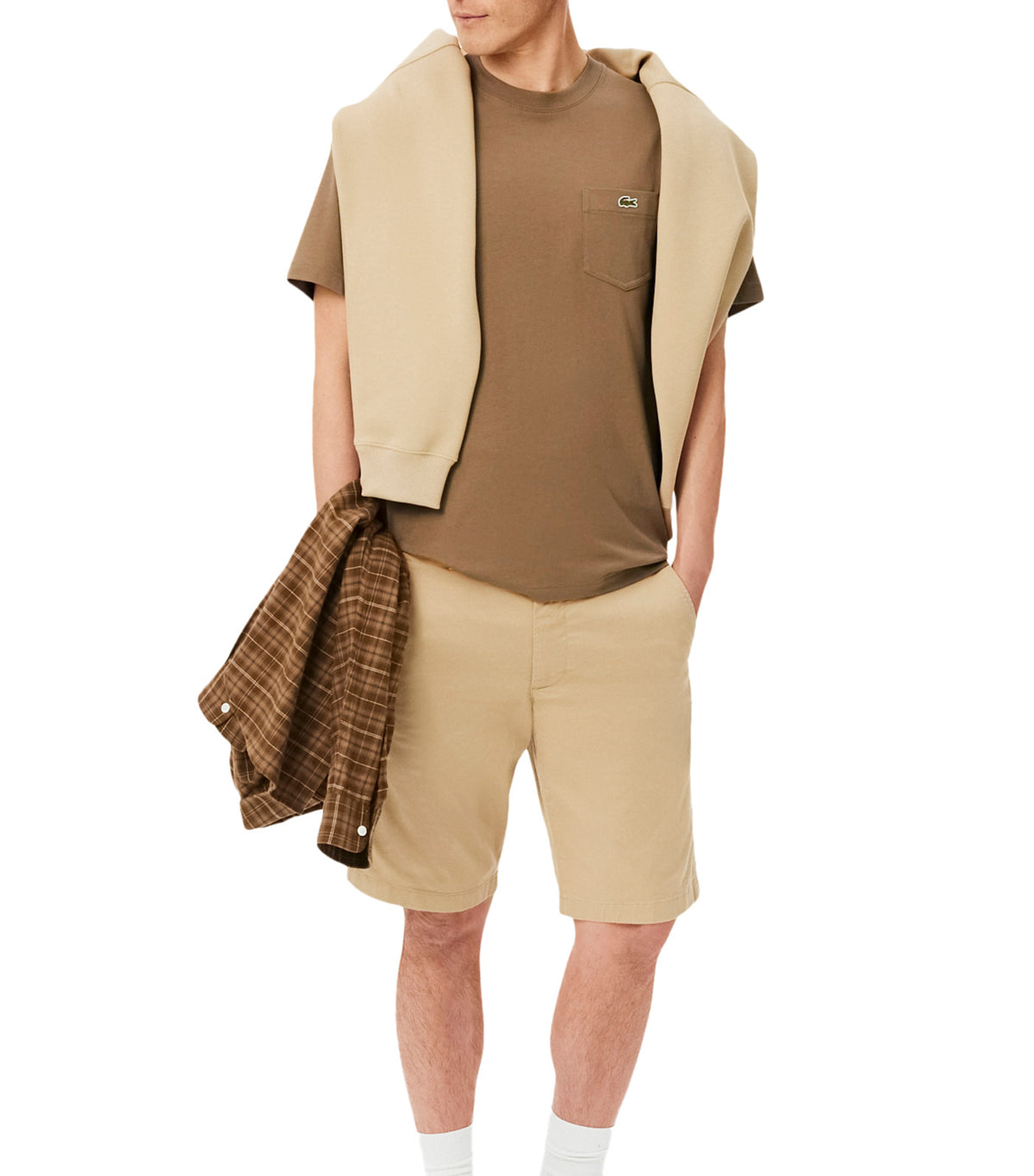 Cotton T-Shirt with Breast Pocket Cookie