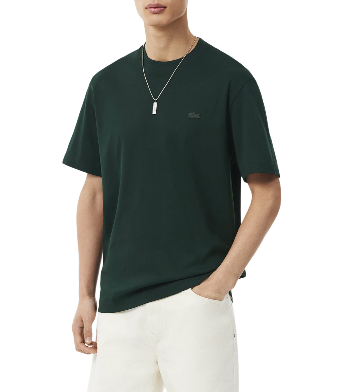 Embroidered Signature T-Shirt Forest Green