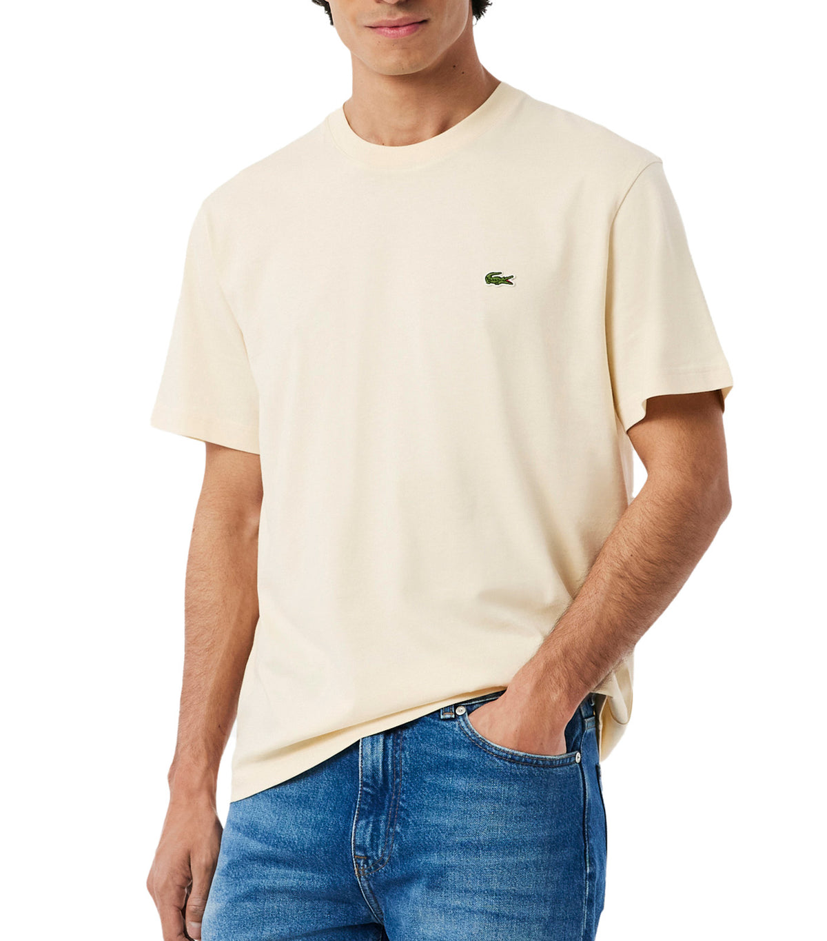 Classic Fit Cotton Jersey T-Shirt Naturel Clair