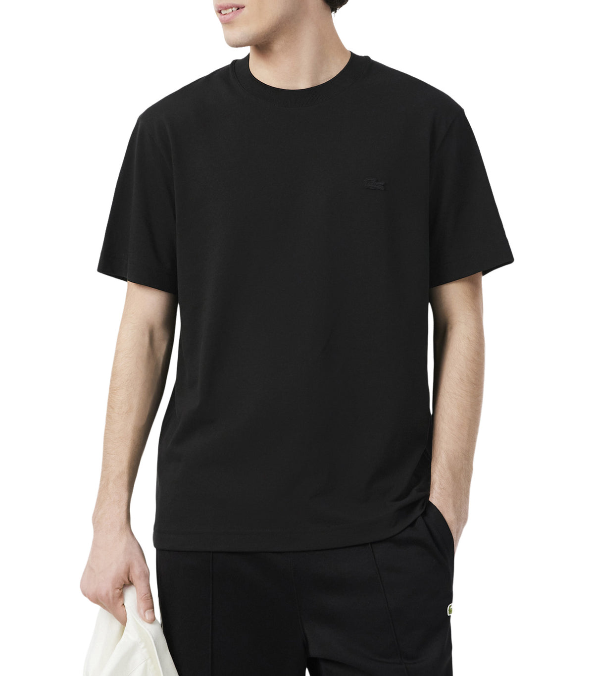 Pima Cotton Piqué T-Shirt Black