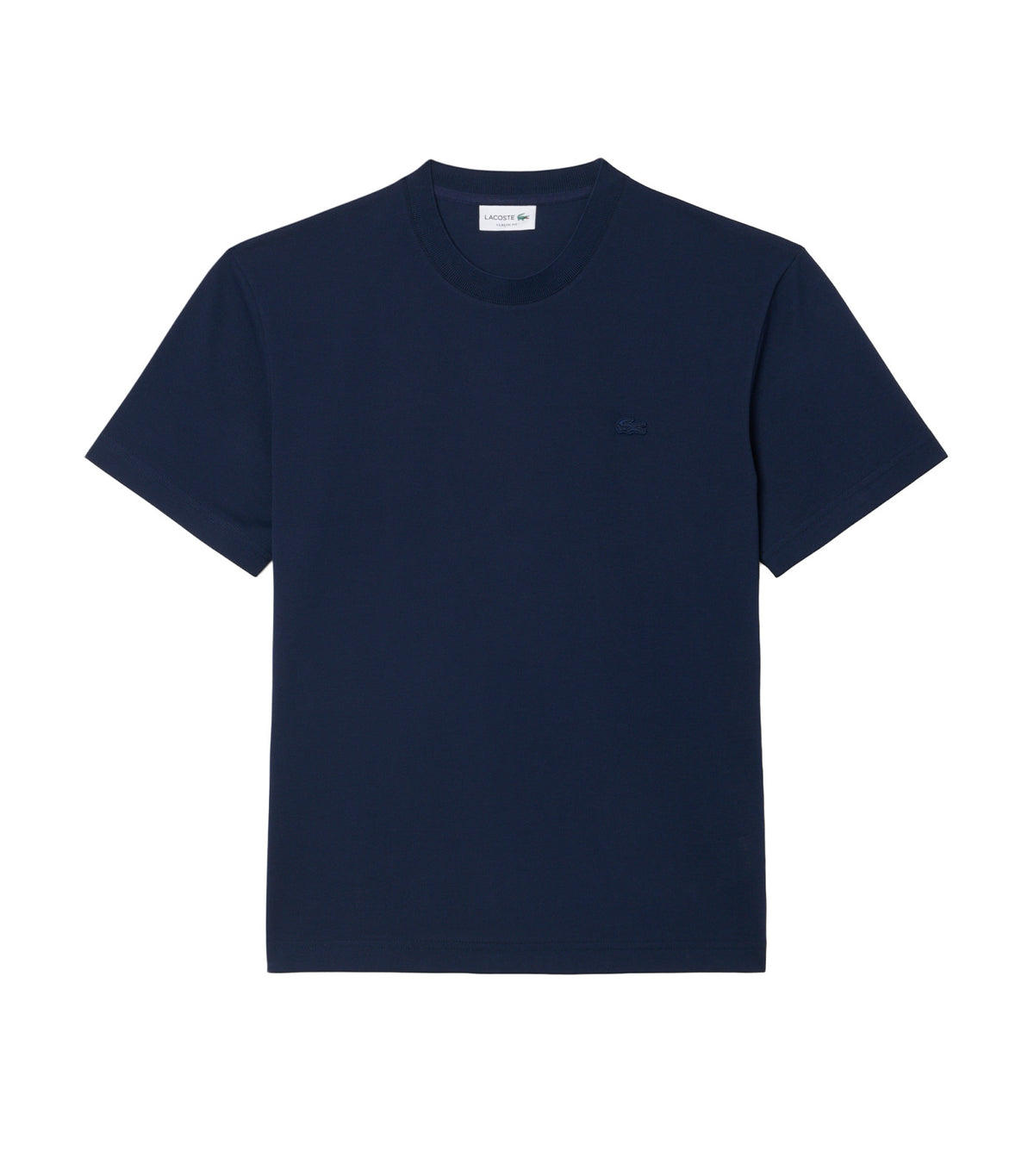 Pima Cotton Piqué T-Shirt Navy Blue