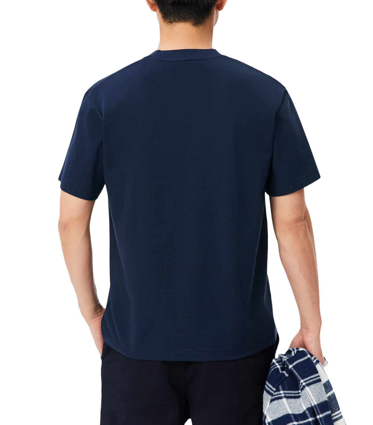 Pima Cotton Piqué T-Shirt Navy Blue