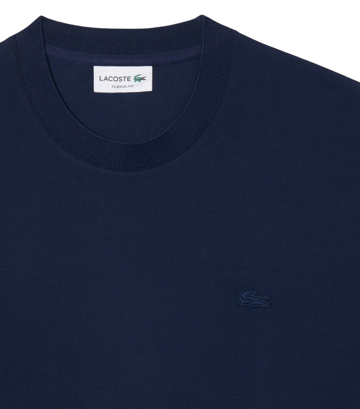 Pima Cotton Piqué T-Shirt Navy Blue