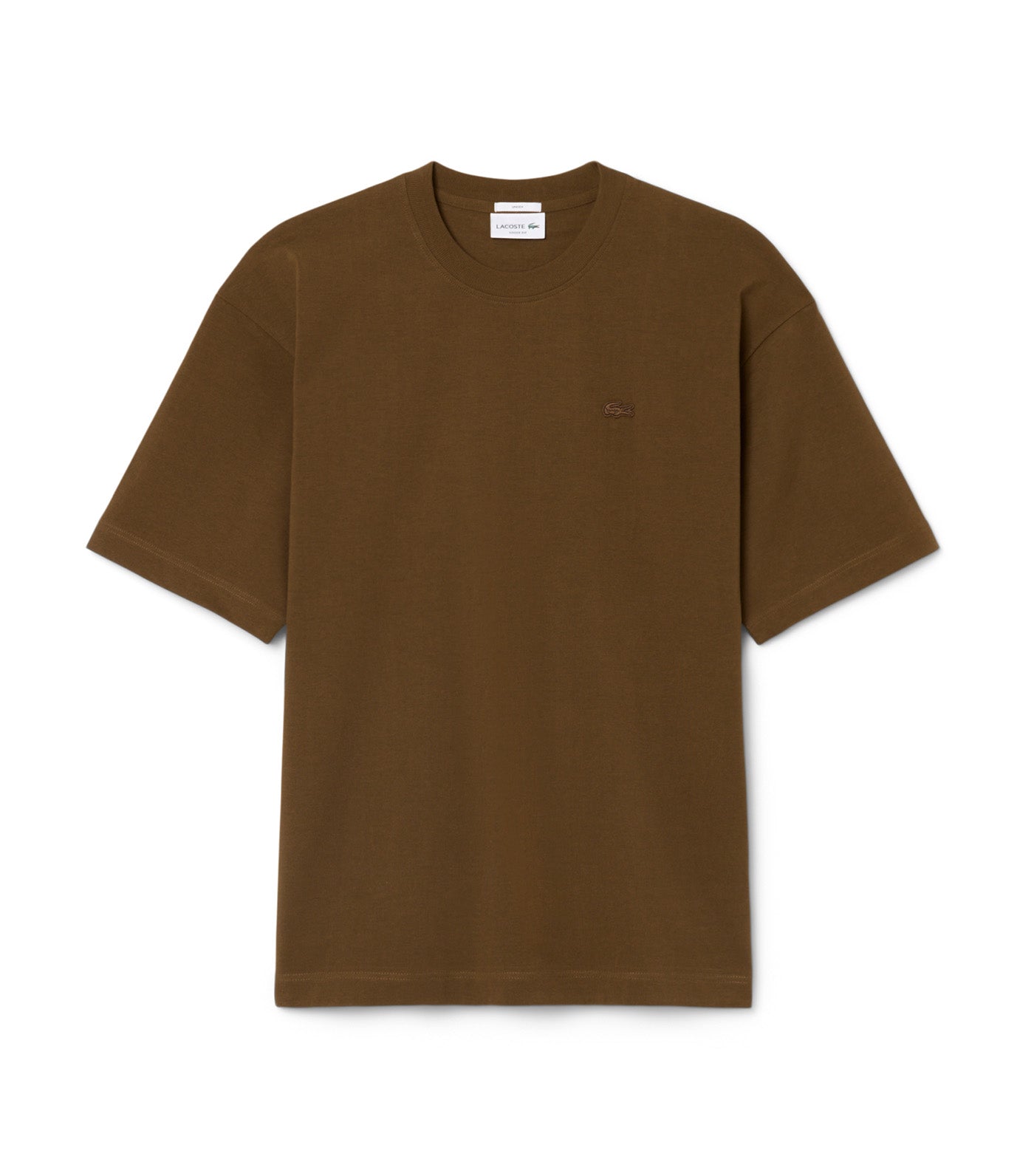 Loose Fit Heavy Cotton Jersey T-Shirt Mascara Brown