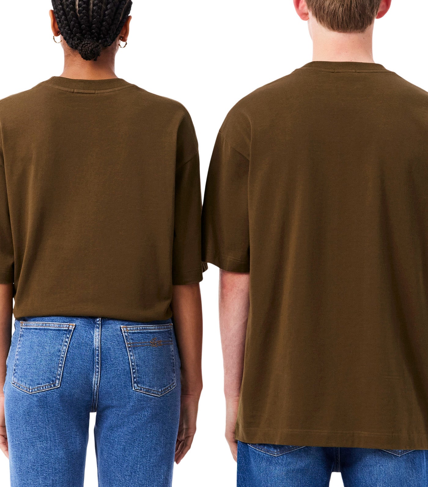 Loose Fit Heavy Cotton Jersey T-Shirt Mascara Brown