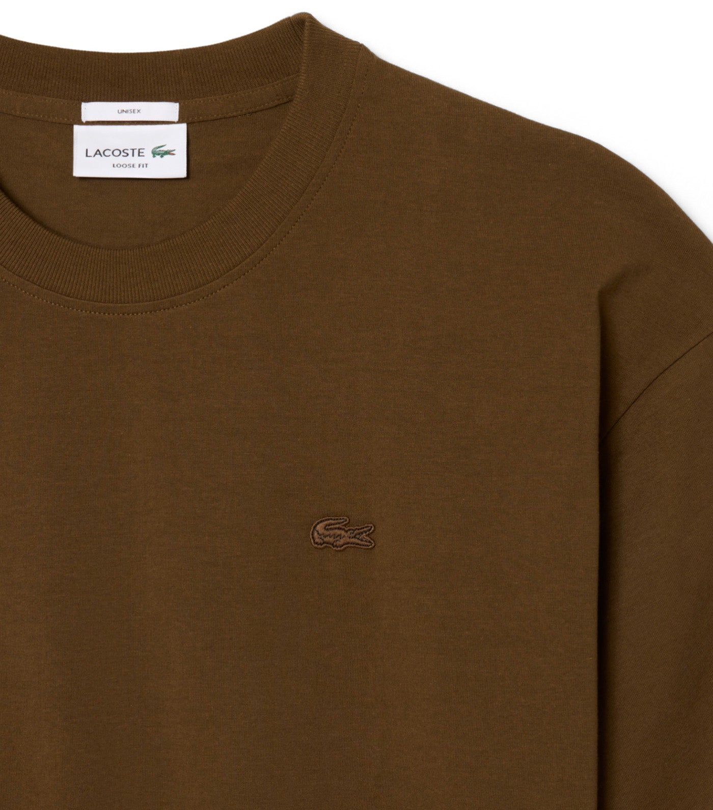 Loose Fit Heavy Cotton Jersey T-Shirt Mascara Brown