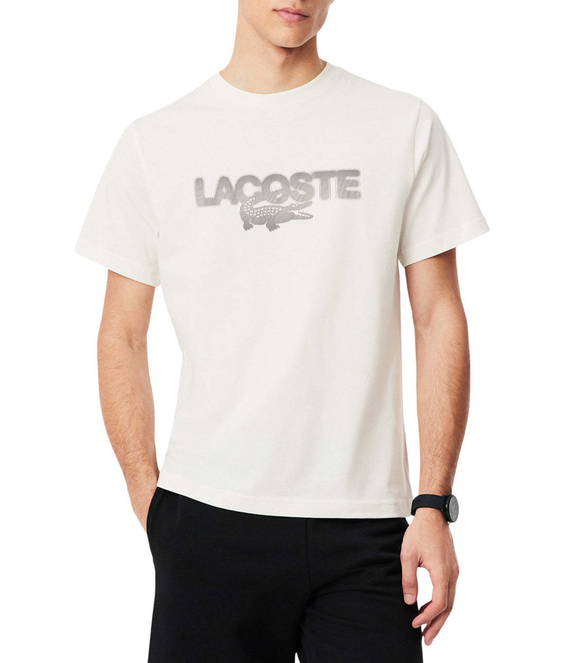 Printed Cotton Jersey T-Shirt Flour