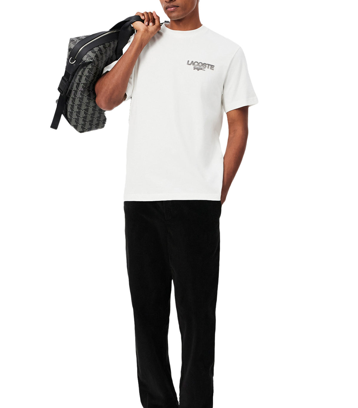 Tennis Print Jersey T-Shirt Flour