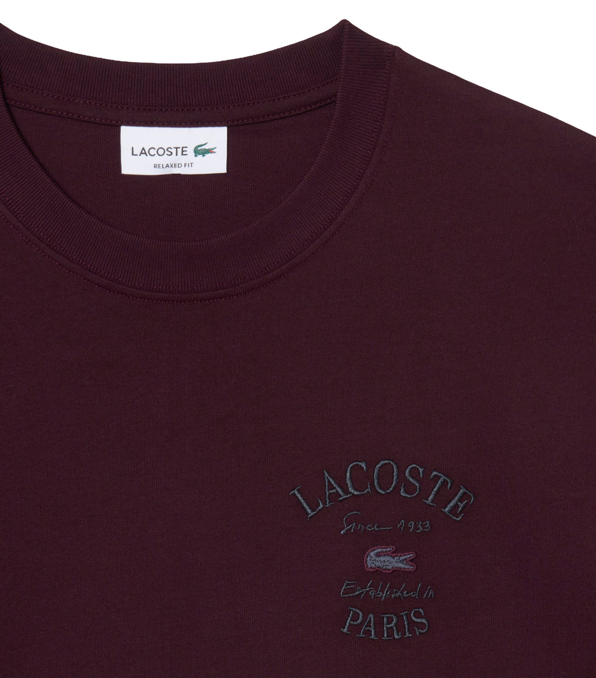 Relaxed Fit Long Sleeved Embroidered T-Shirt Oxalis