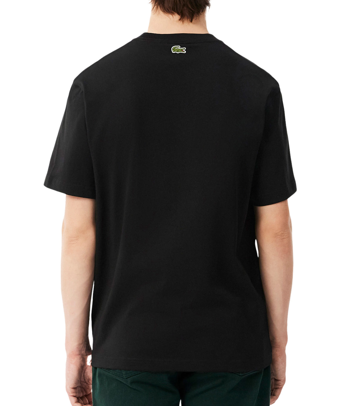 Classic Fit Printed Cotton T-Shirt Black