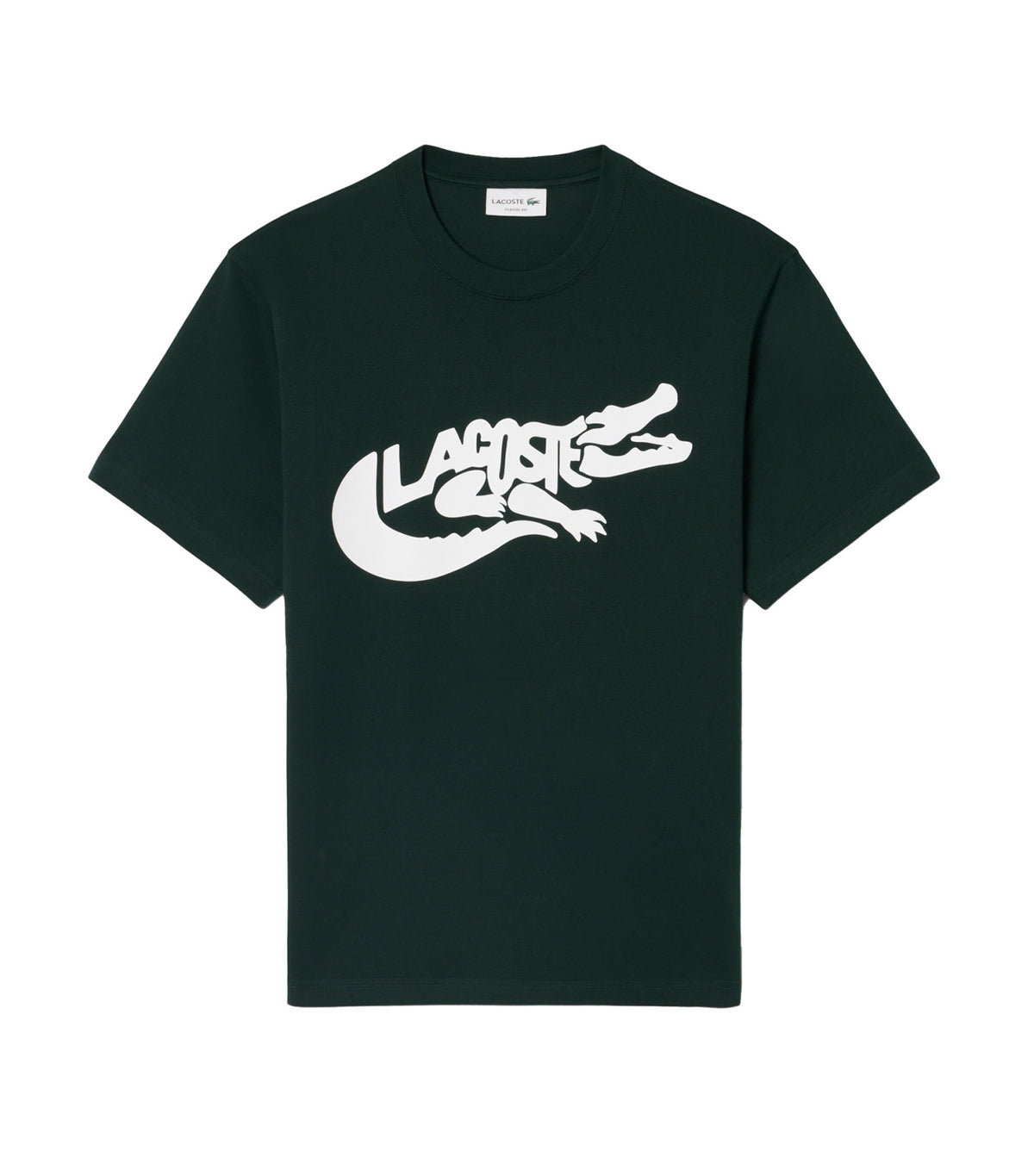 Classic Fit Printed Cotton T-Shirt Sinople