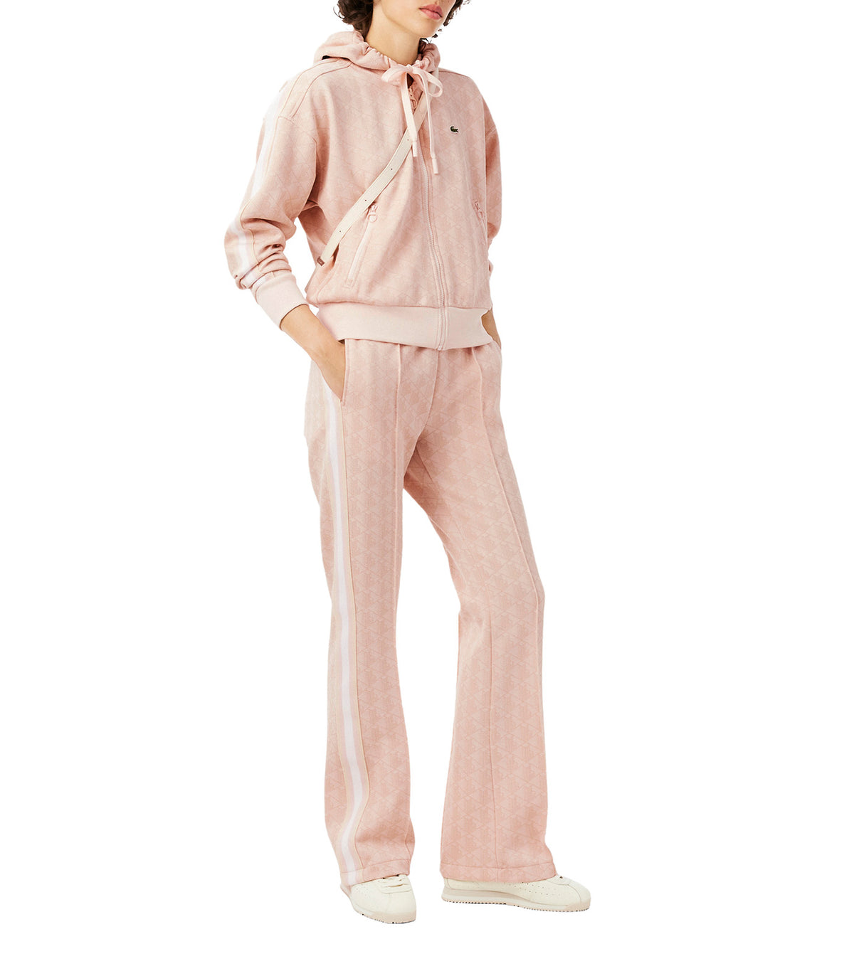 Monogram Print Trackpants Mansia/Sisal