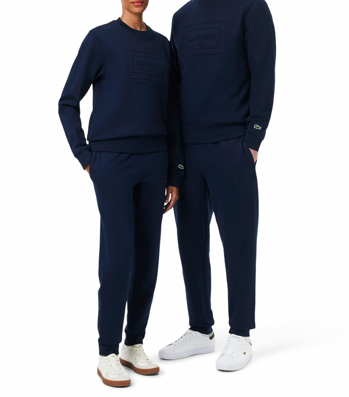 Embossed Branding Sweatpants Navy Blue