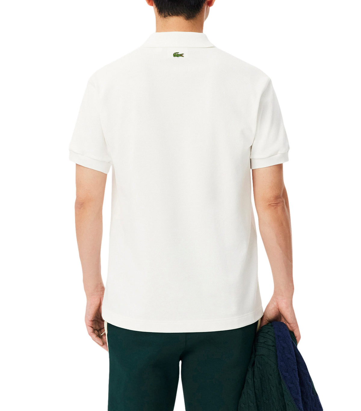 Classic Fit French Made Piqué Polo Shirt White