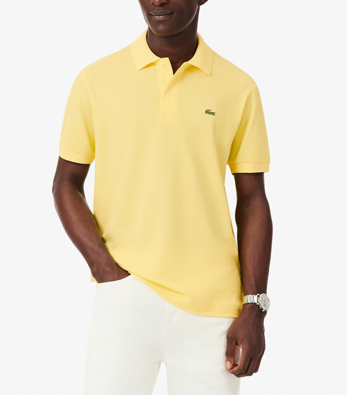 Classic Fit L.12.12 Light Piqué Polo Shirt Yellow