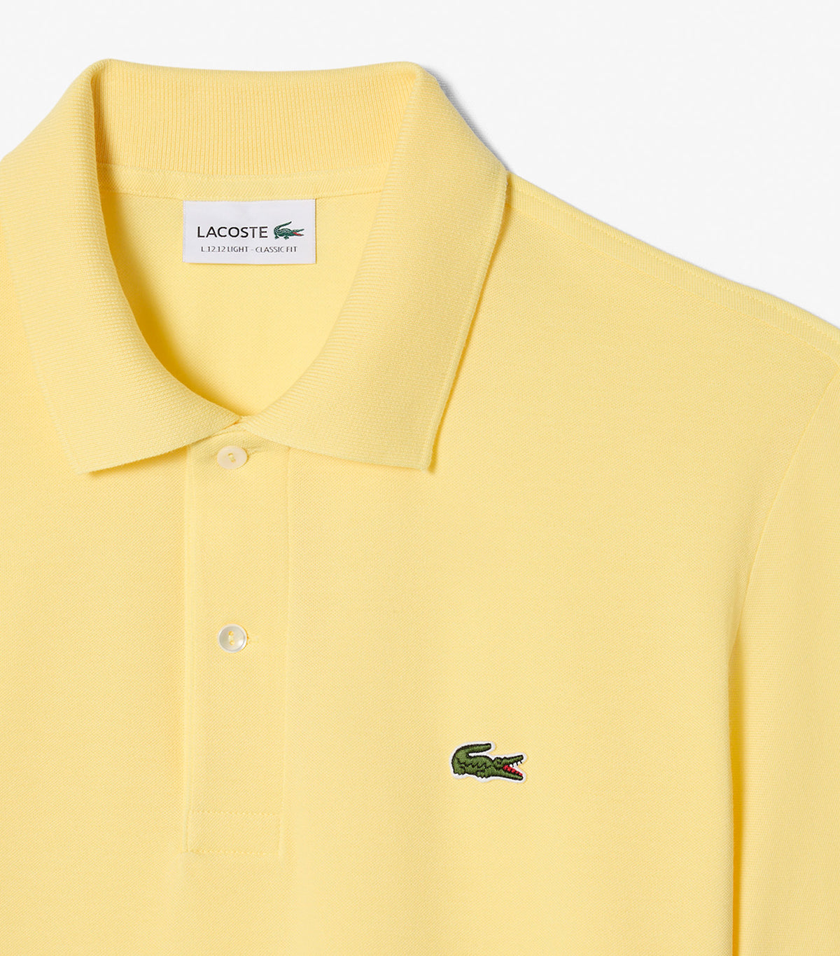Classic Fit L.12.12 Light Piqué Polo Shirt Yellow