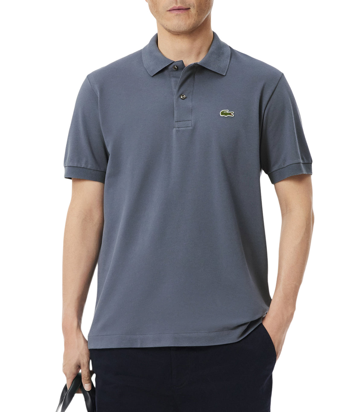 Classic Fit L.12.12 LIGHT Piqué Polo Shirt Grey