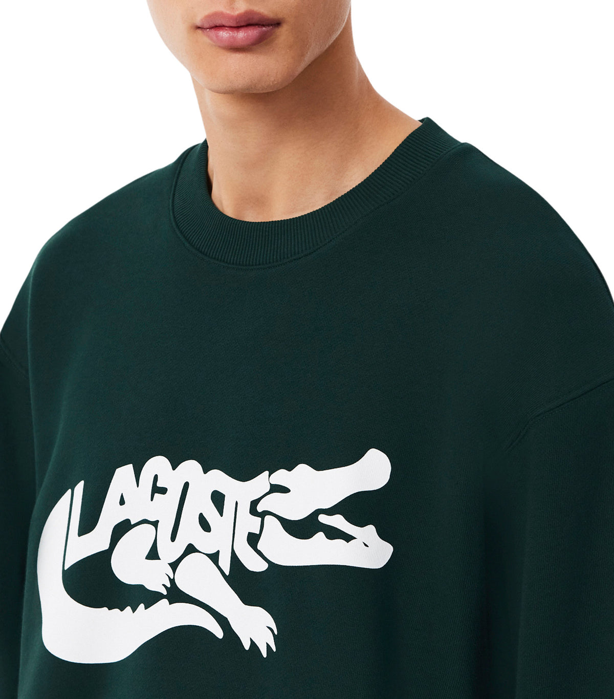 French Made Cotton Sweatshirt Forest Green