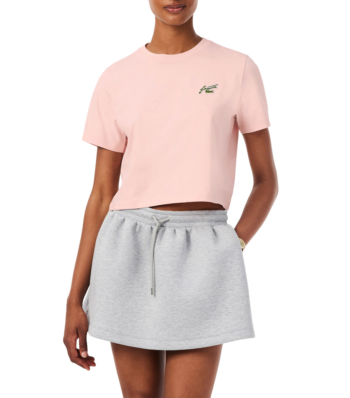 Relaxed Fit Badge Accent Cotton T-Shirt Nidus