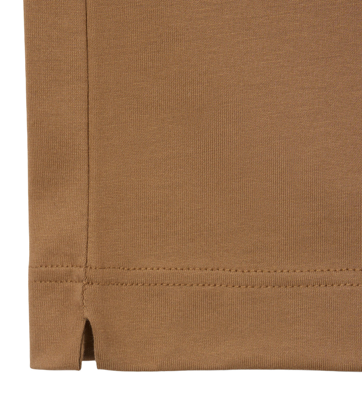 Paris Classic Fit Open Neck Embroidered Polo Shirt Cookie