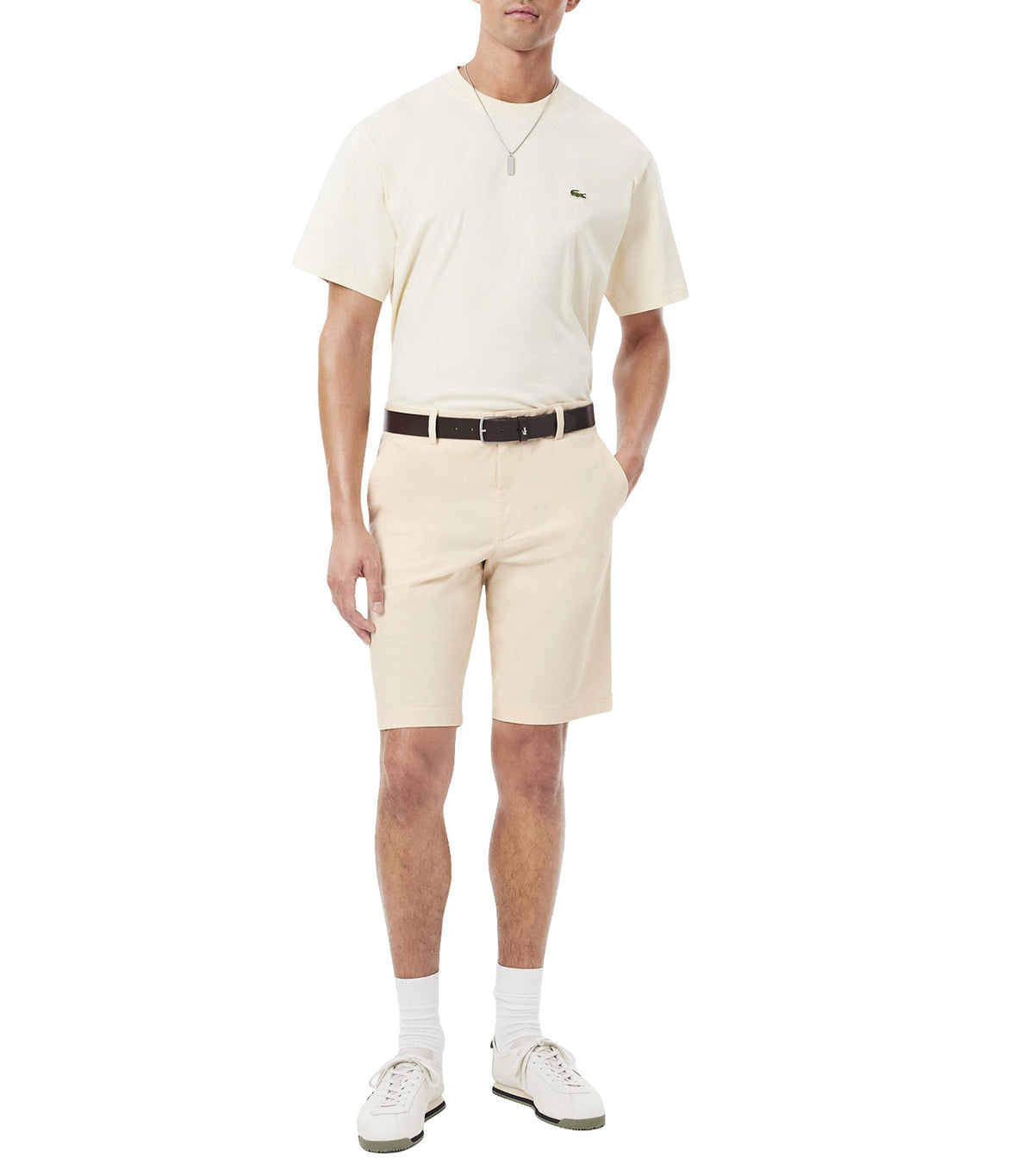 Stretch Twill Chino Shorts Naturel Clair