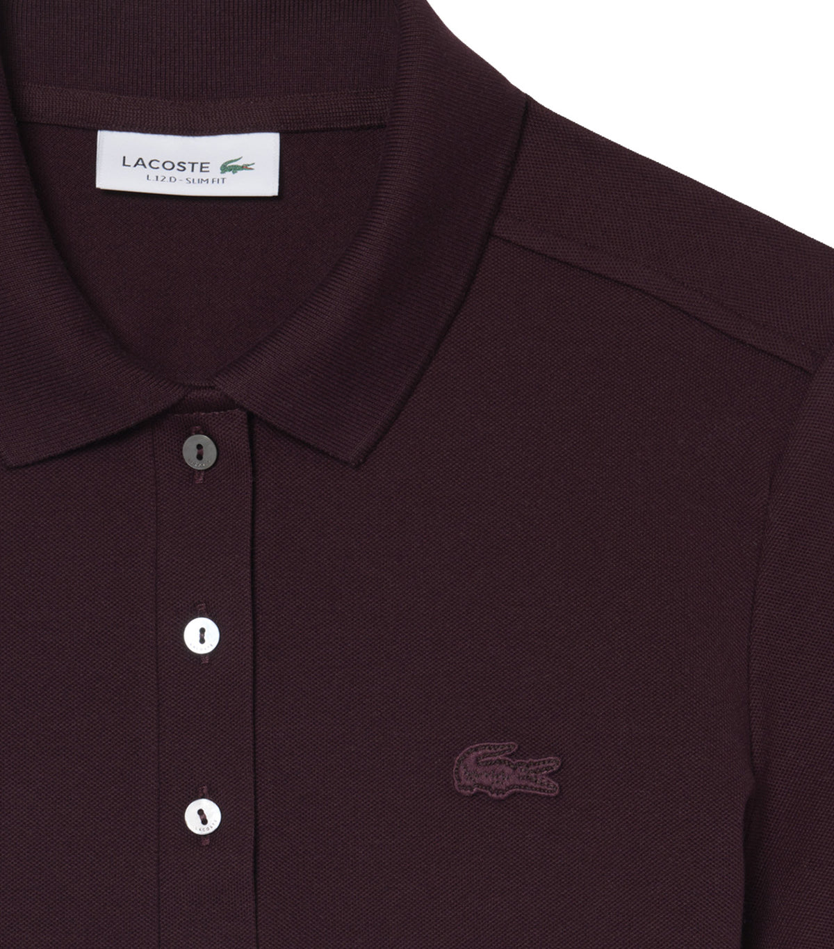 L.12.D Slim Fit Stretch Mini Pique Polo Shirt Oxalis
