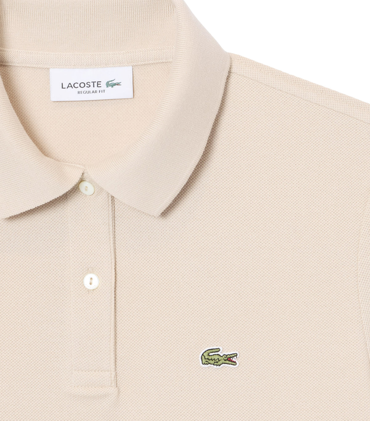 Women's Lacoste Regular Fit Soft Cotton Petit Pique Polo Shirt Sisal