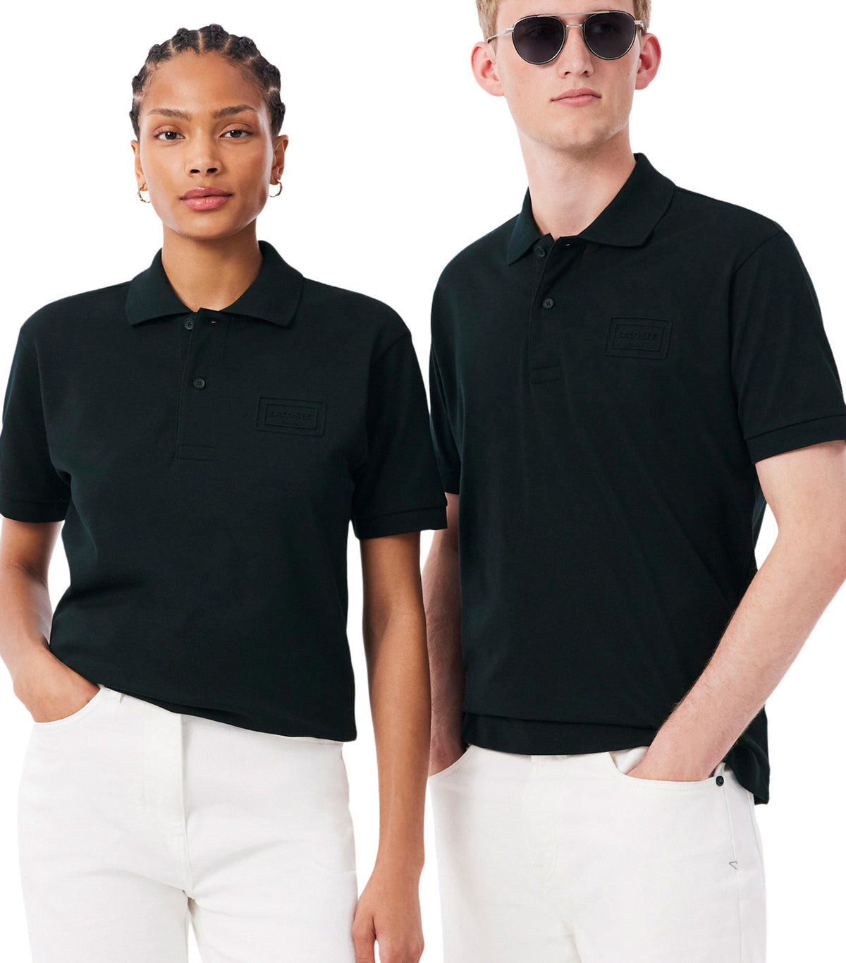 Classic Fit Embossed Branding Polo Shirt Dark Varech