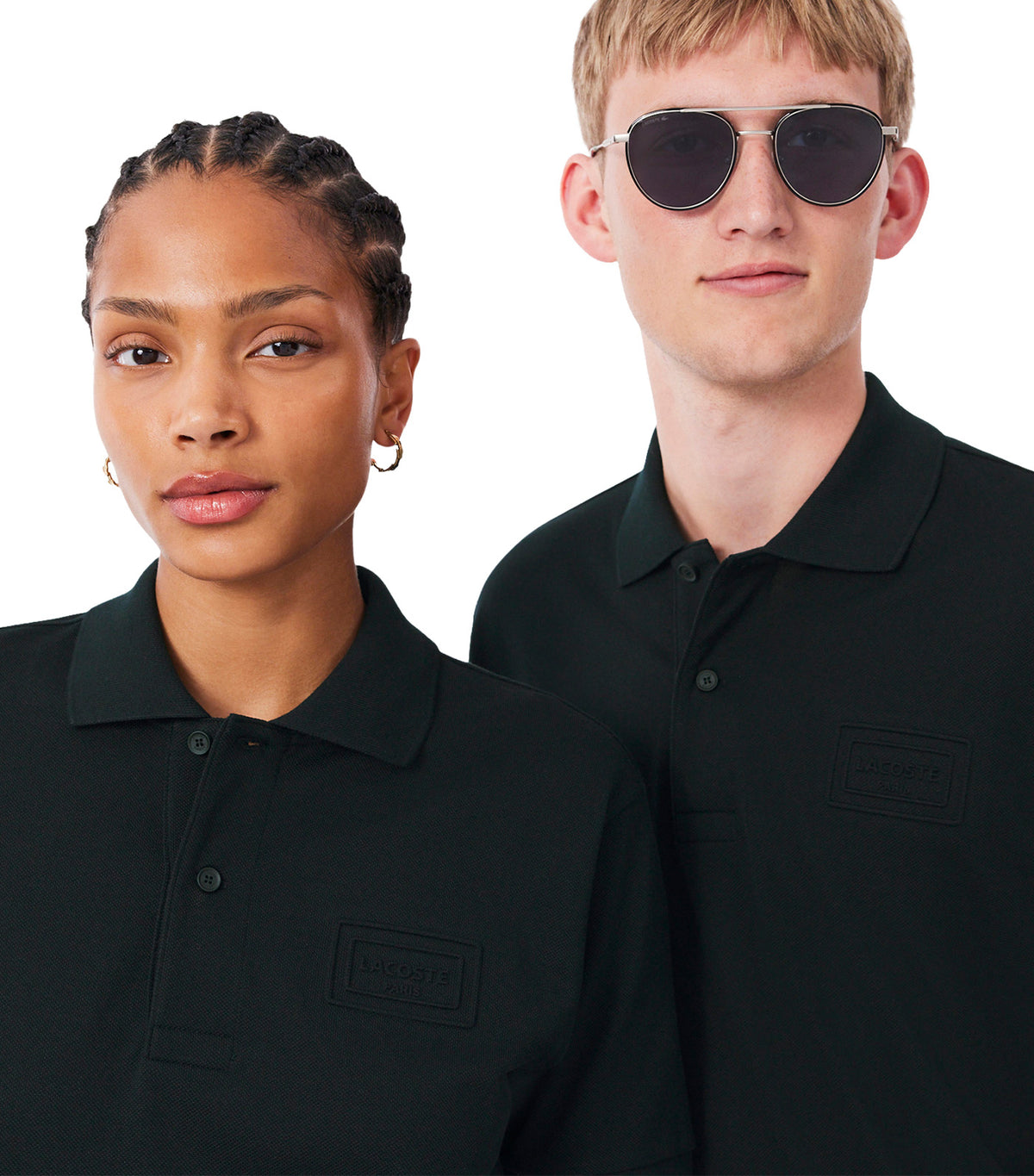 Classic Fit Embossed Branding Polo Shirt Dark Varech