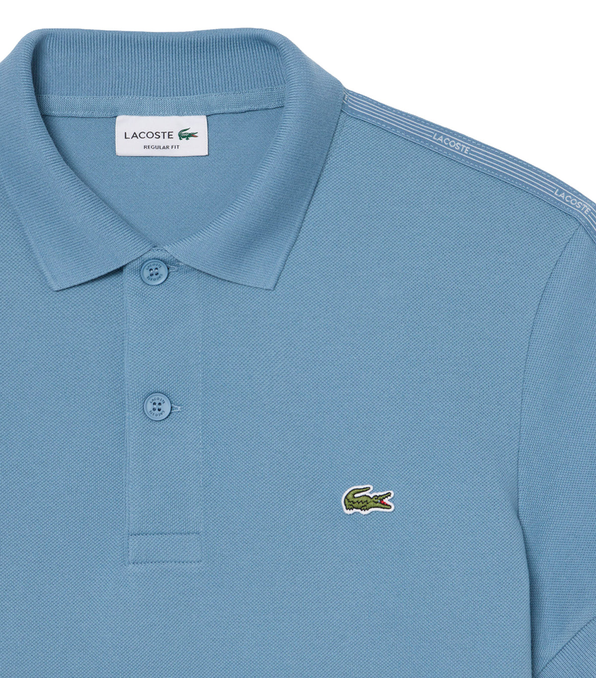 Regular Fit Logo Stripe Polo Shirt Blue
