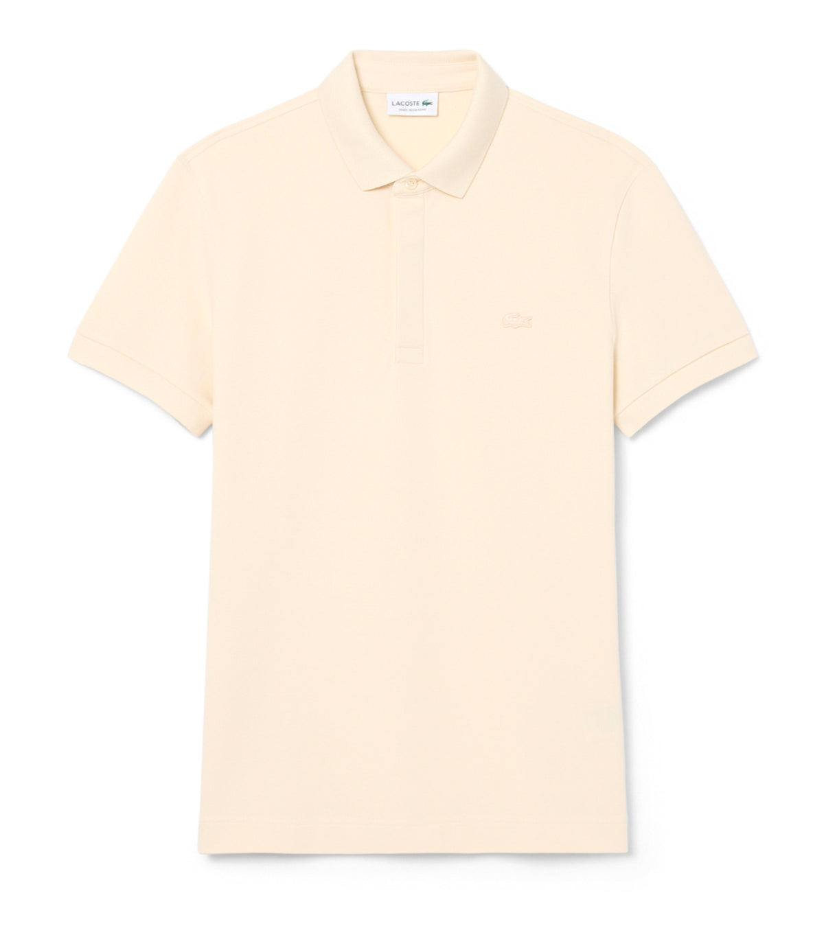 Smart Paris Stretch Cotton Pique Polo Shirt Naturel Clair