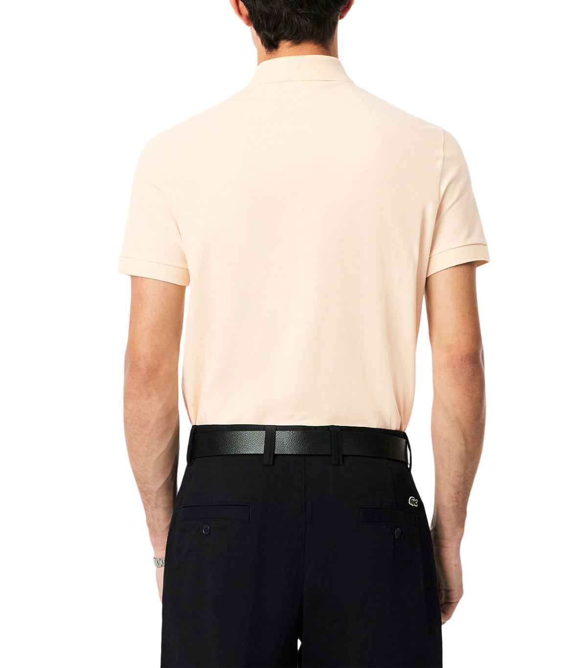 Smart Paris Stretch Cotton Pique Polo Shirt Naturel Clair