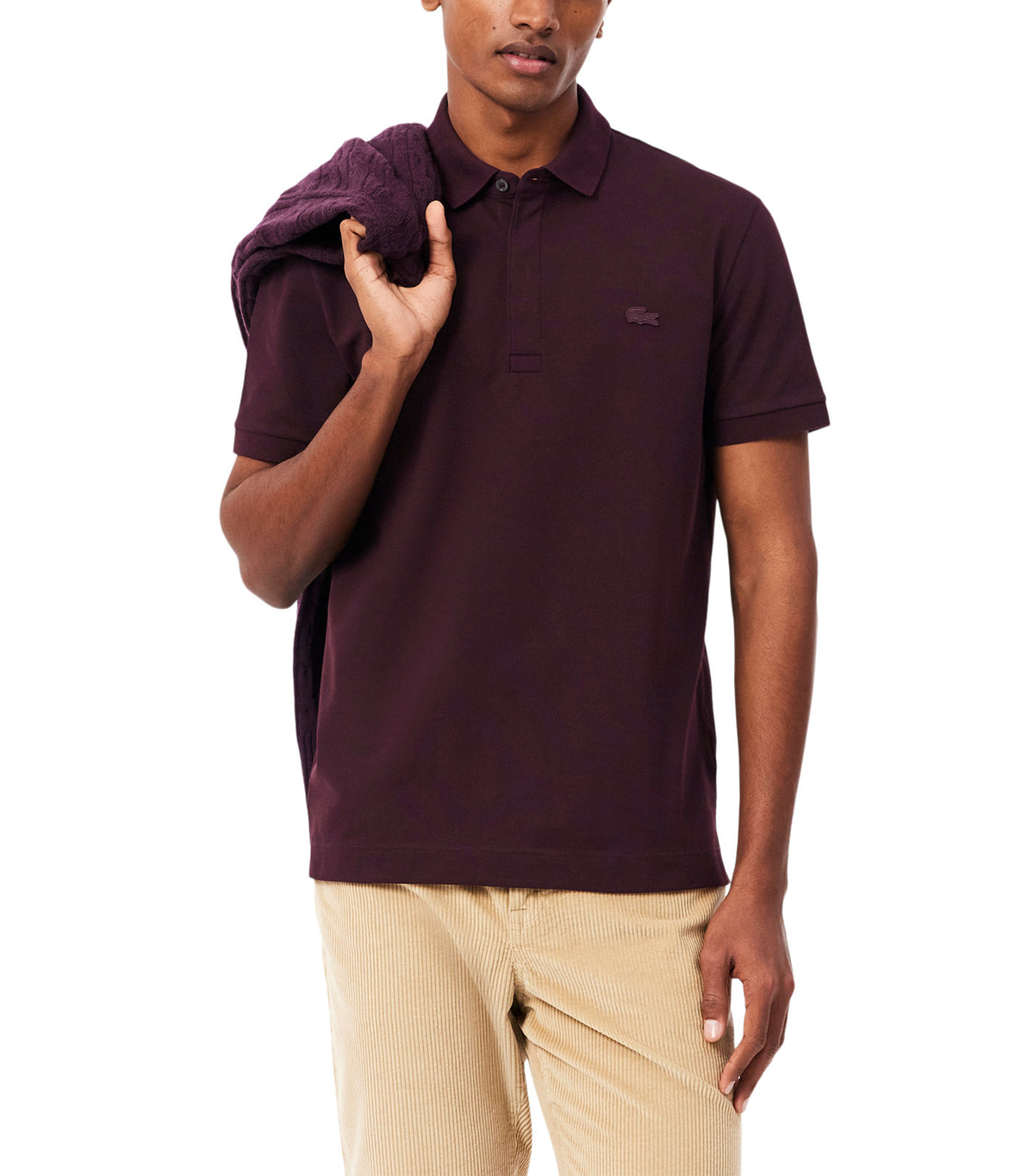 Smart Paris Stretch Cotton Pique Polo Shirt Oxalis