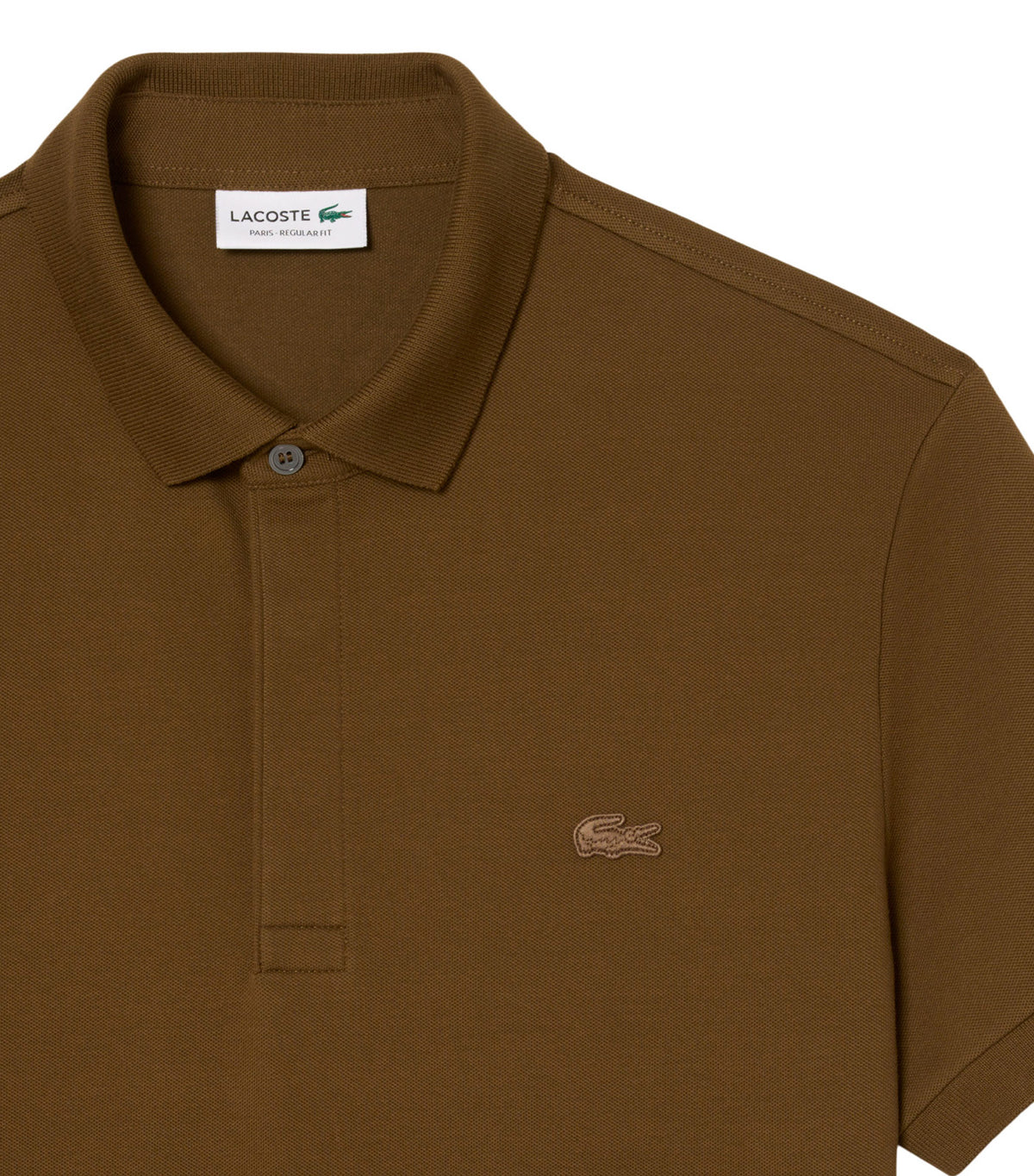 Smart Paris Stretch Cotton Pique Polo Shirt Mascara Brown