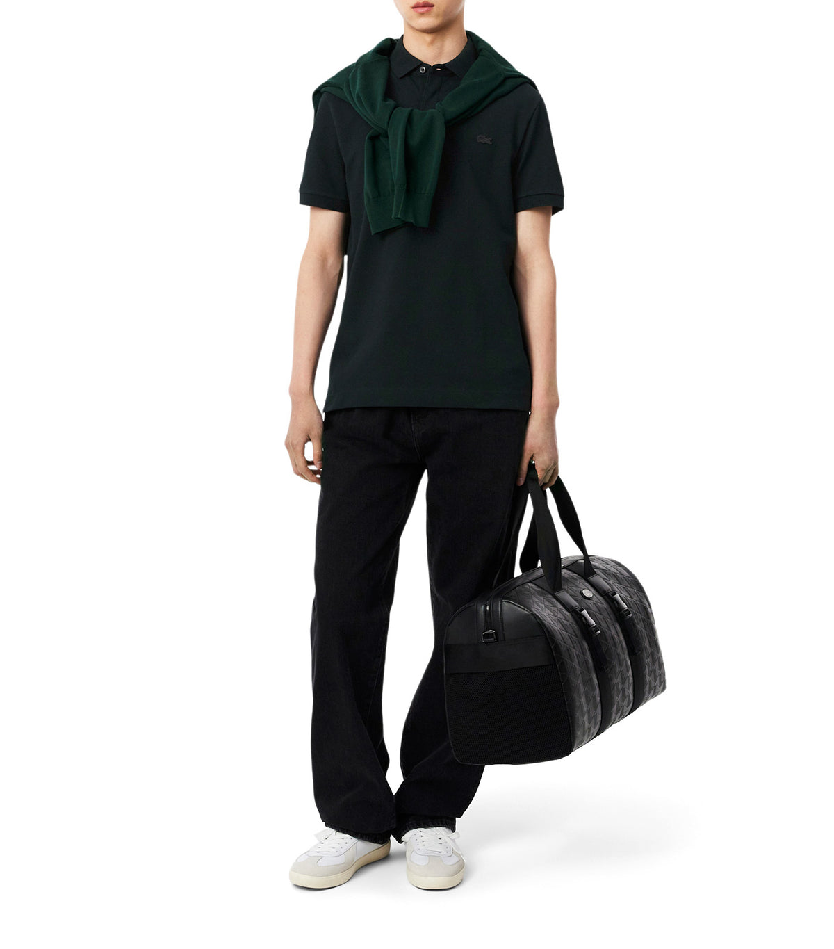 Smart Paris Stretch Cotton Piqué Polo Shirt Dark Varech