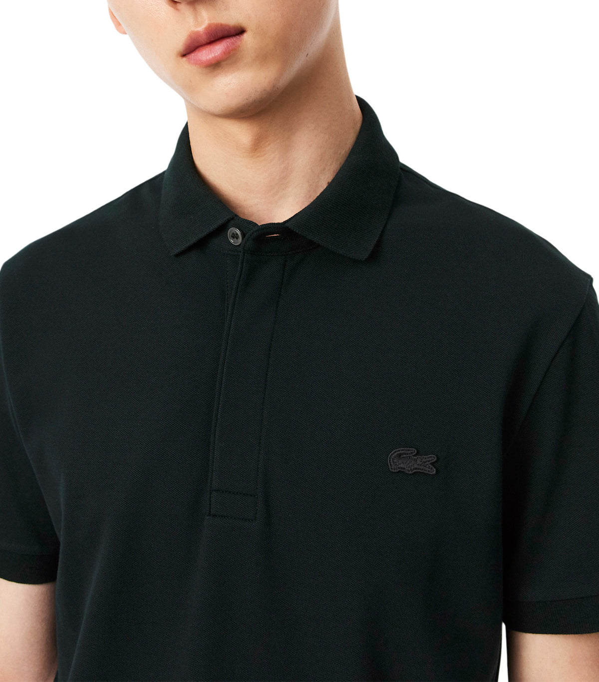 Smart Paris Stretch Cotton Piqué Polo Shirt Dark Varech