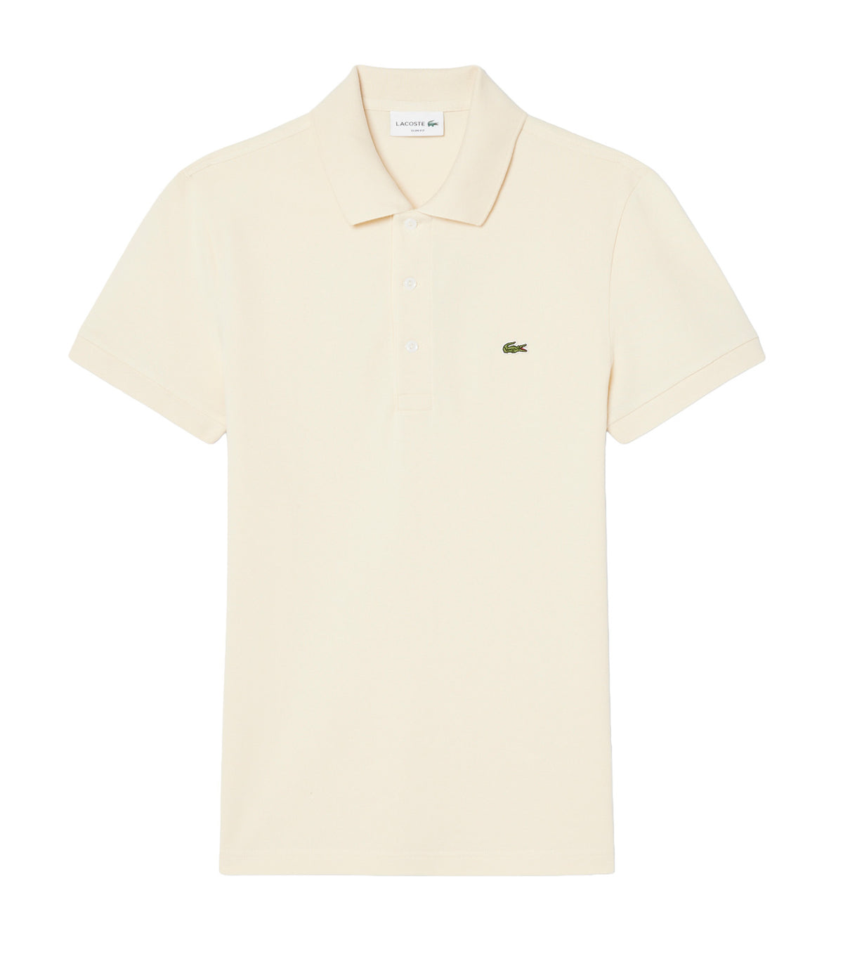 Slim Fit Stretch Piqué Polo Shirt Naturel Clair