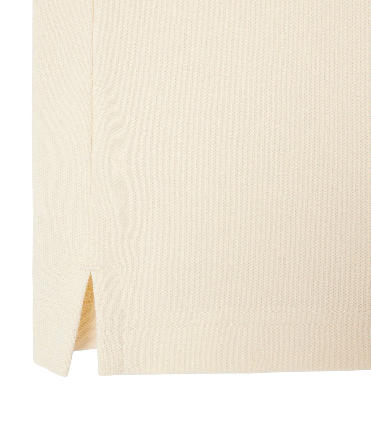 Slim Fit Stretch Piqué Polo Shirt Naturel Clair